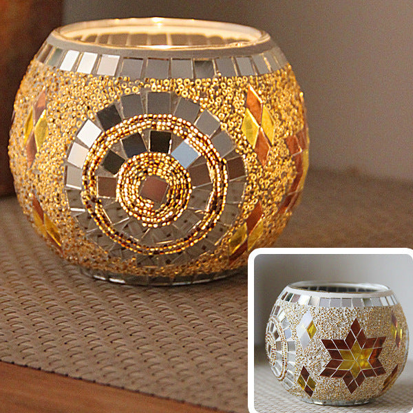 Glass Candle Holder