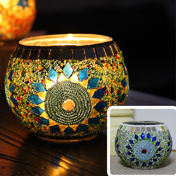 Glass Candle Holder